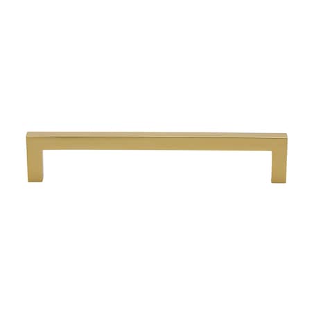 Gliderite Hardware 6-1/4 in. Center to Center Solid Square Bar Pull Brass Gold 21683-160-BG-1